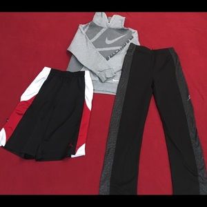 Boys size M athletic. Nike and Air Jordan.